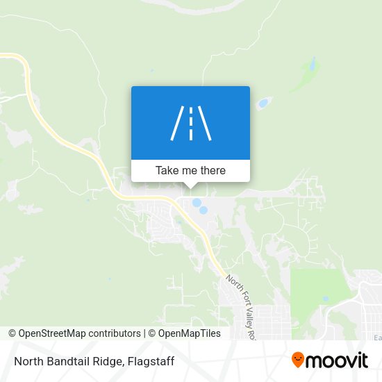 North Bandtail Ridge map