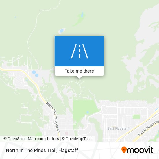 North In The Pines Trail map