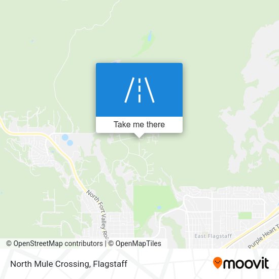North Mule Crossing map