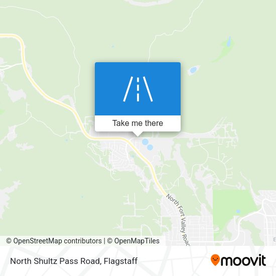 North Shultz Pass Road map