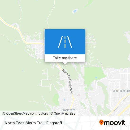 North Toca Sierra Trail map