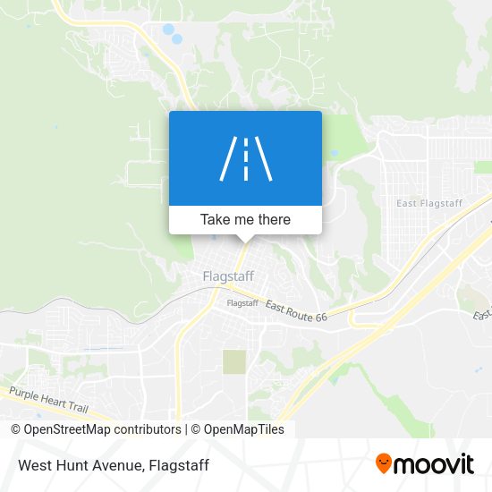 West Hunt Avenue map