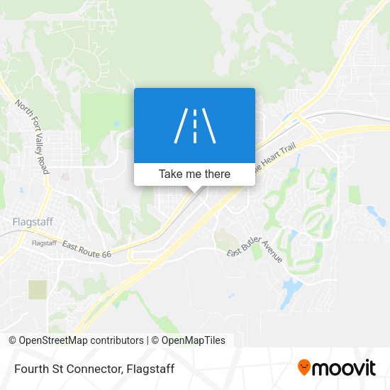 Fourth St Connector map