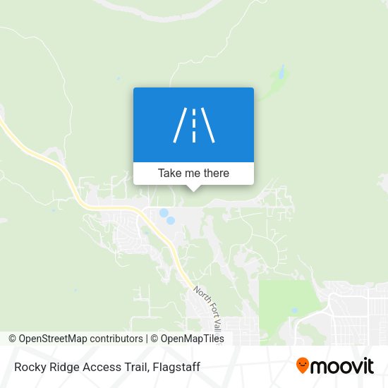 Rocky Ridge Access Trail map