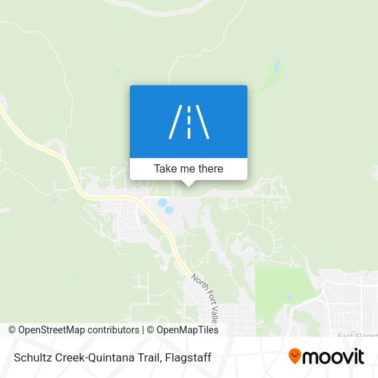 Schultz Creek-Quintana Trail map