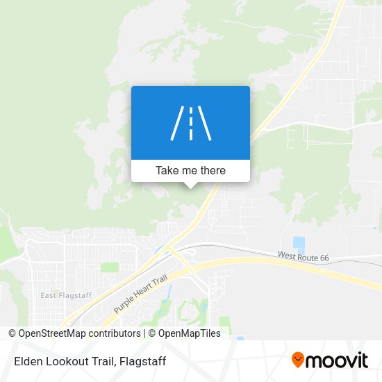 Elden Lookout Trail map