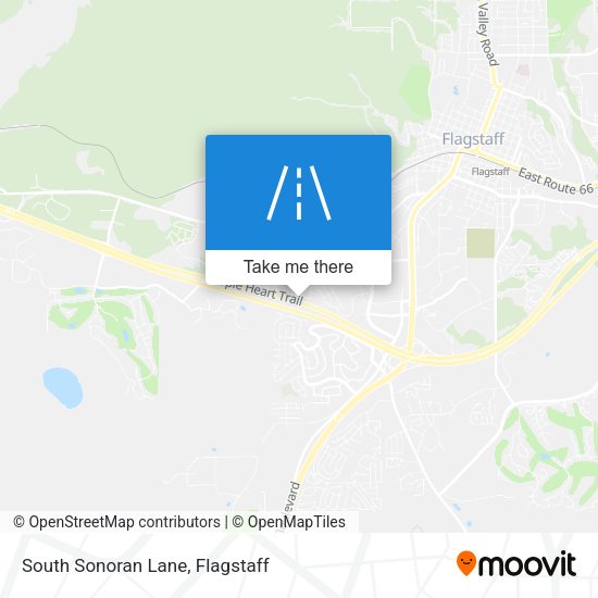South Sonoran Lane map