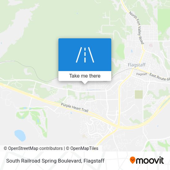 South Railroad Spring Boulevard map