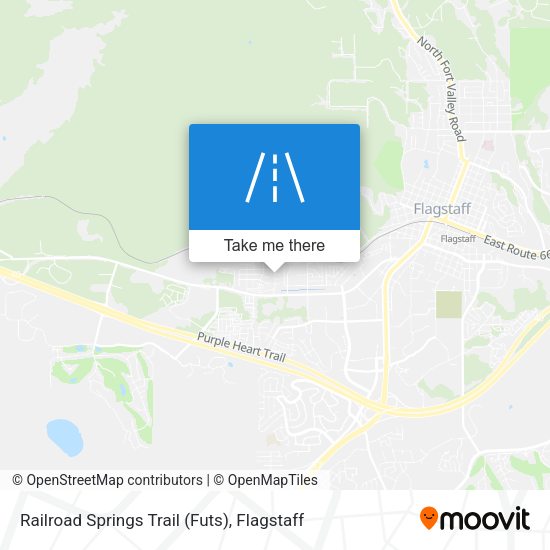 Railroad Springs Trail (Futs) map