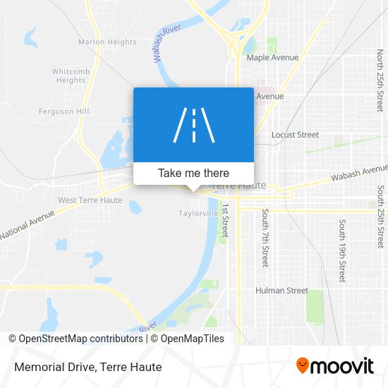 Memorial Drive map