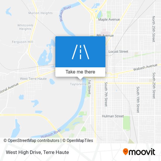 West High Drive map