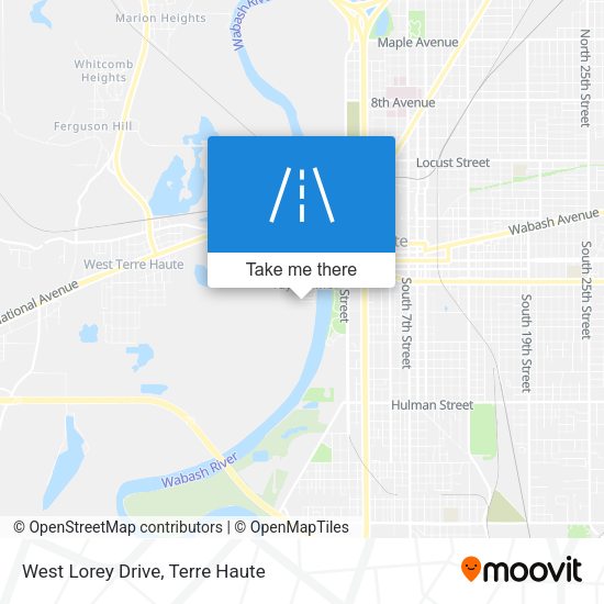 West Lorey Drive map