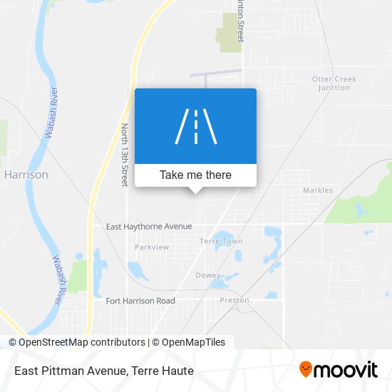 East Pittman Avenue map