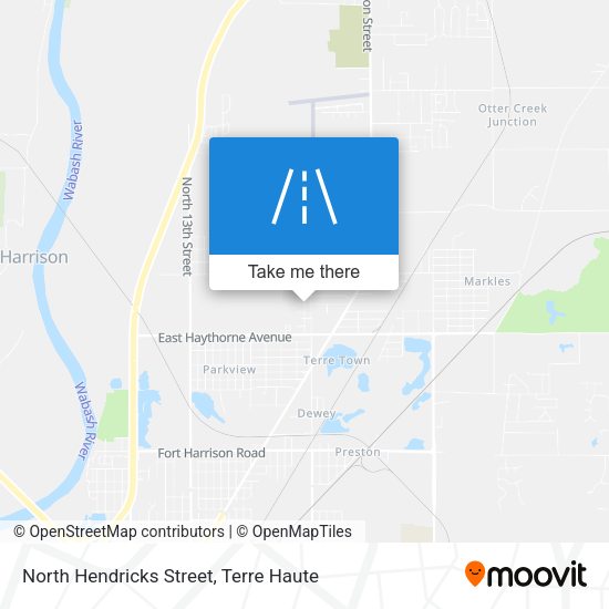 Mapa de North Hendricks Street