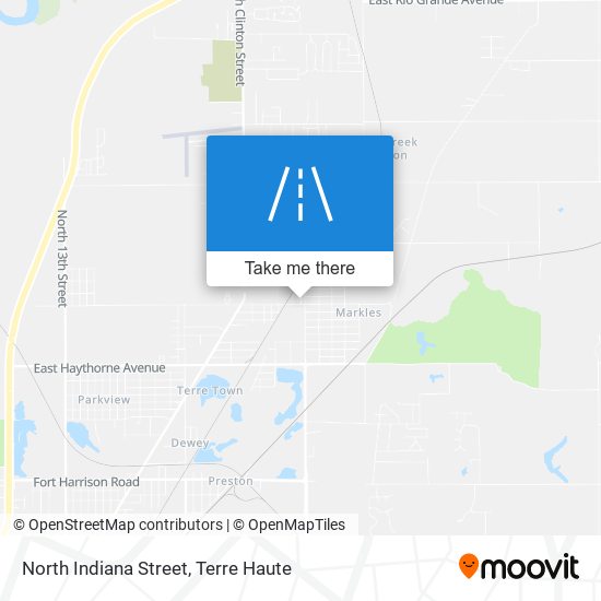 North Indiana Street map