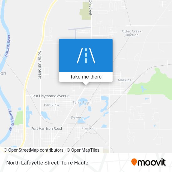 North Lafayette Street map