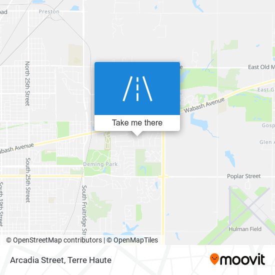 Arcadia Street map