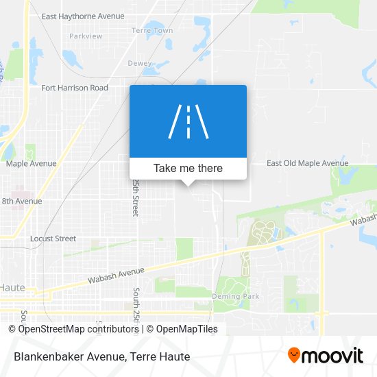 Blankenbaker Avenue map