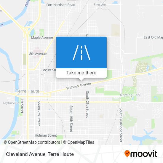 Mapa de Cleveland Avenue