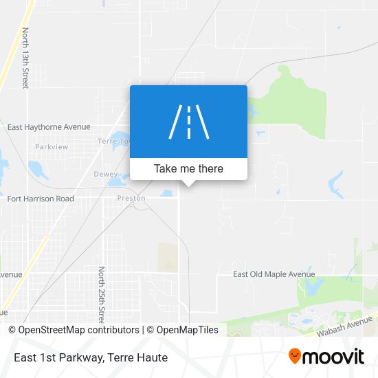 Mapa de East 1st Parkway