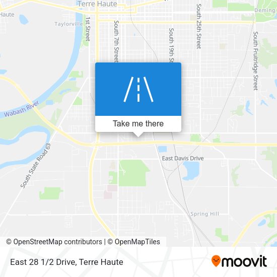 East 28 1/2 Drive map