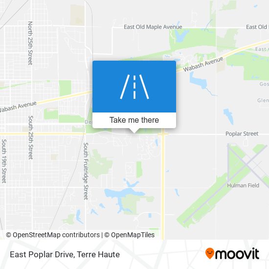 East Poplar Drive map