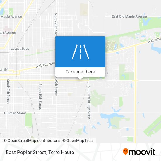 East Poplar Street map