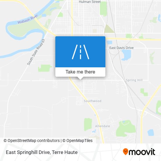 East Springhill Drive map