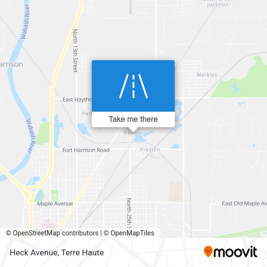 Mapa de Heck Avenue