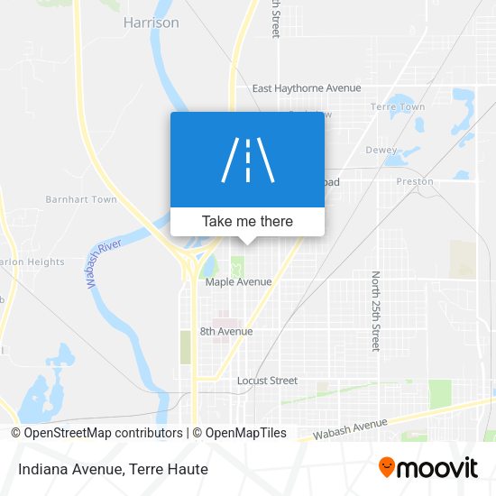 Indiana Avenue map