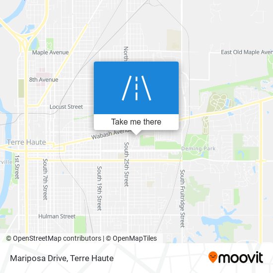 Mariposa Drive map