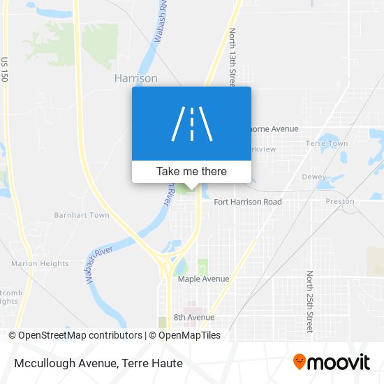 Mccullough Avenue map