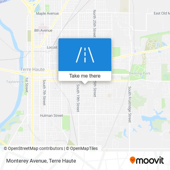 Monterey Avenue map