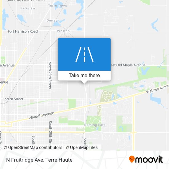 N Fruitridge Ave map