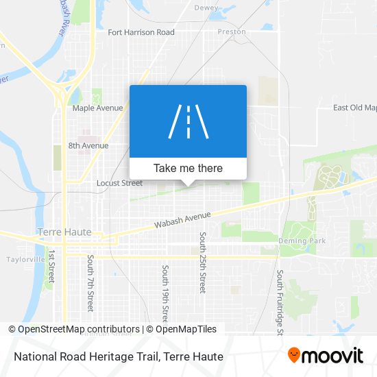 National Road Heritage Trail map