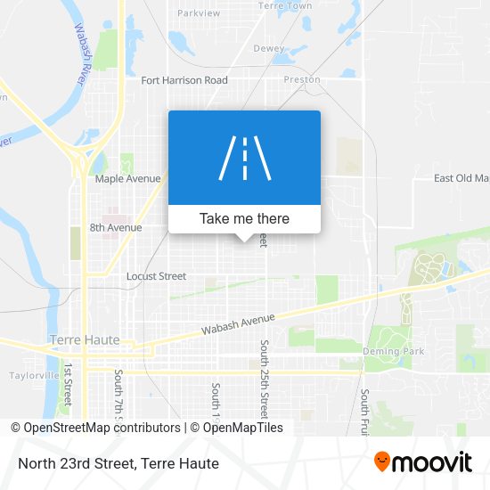Mapa de North 23rd Street