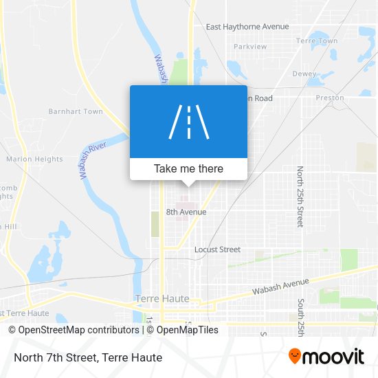 Mapa de North 7th Street