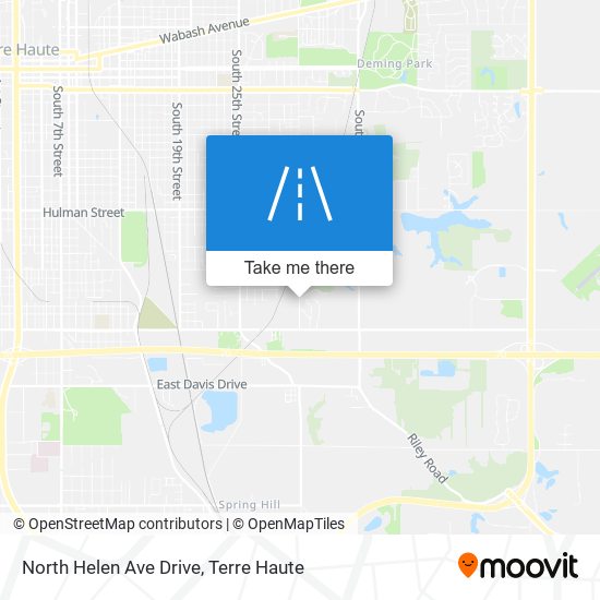 North Helen Ave Drive map