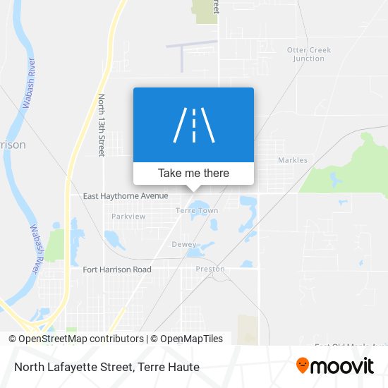 North Lafayette Street map