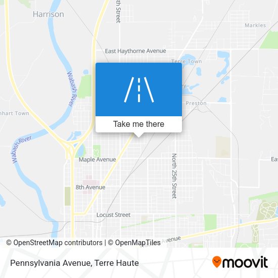Mapa de Pennsylvania Avenue