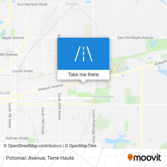 Mapa de Potomac Avenue