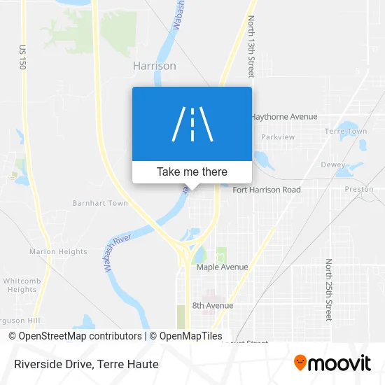 Riverside Drive map