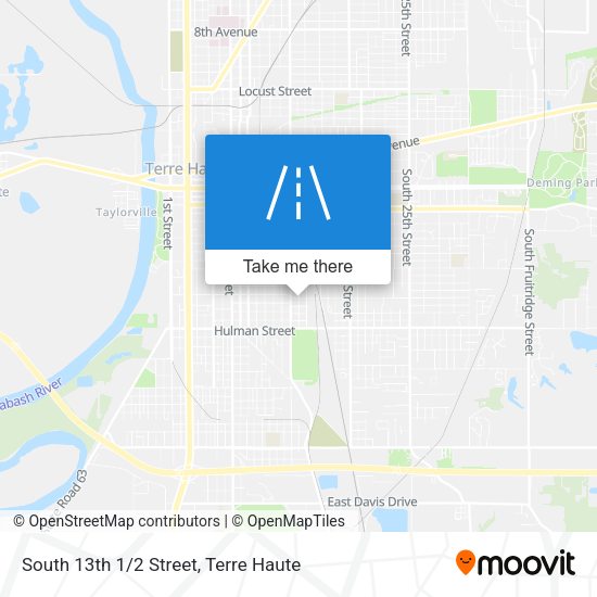 Mapa de South 13th 1/2 Street