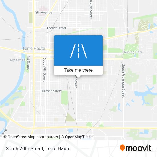 Mapa de South 20th Street