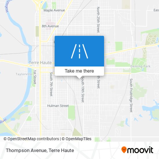 Thompson Avenue map