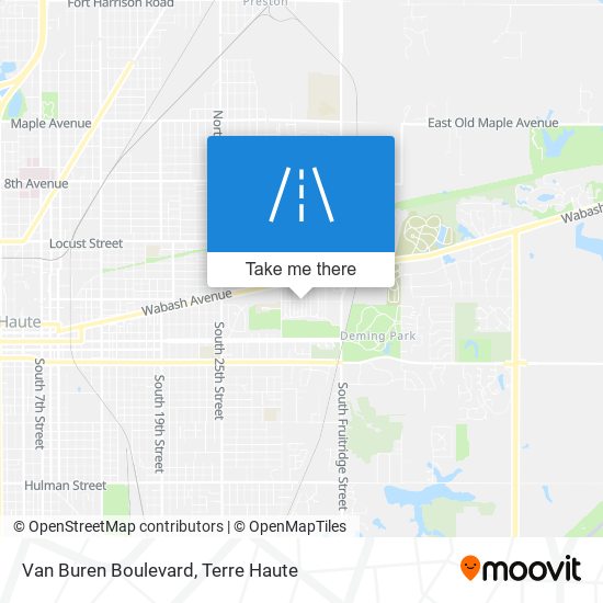 Van Buren Boulevard map