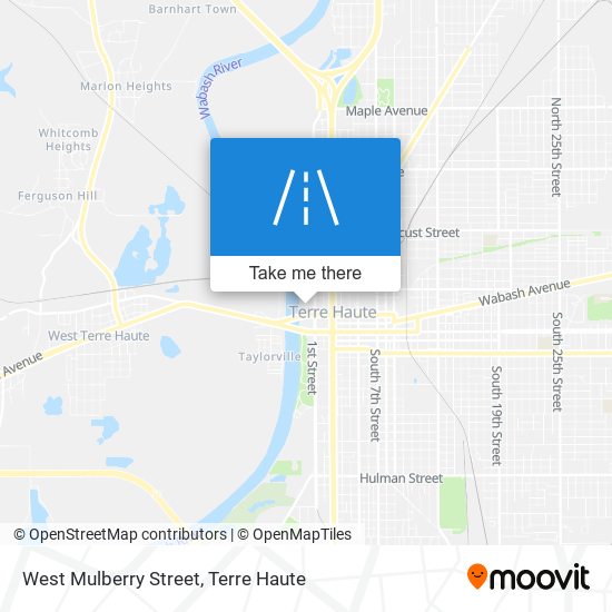 West Mulberry Street map