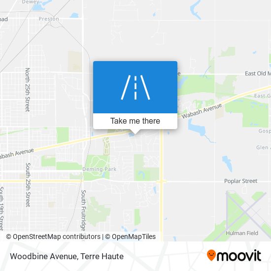 Woodbine Avenue map