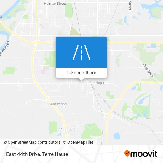 East 44th Drive map