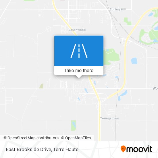 East Brookside Drive map